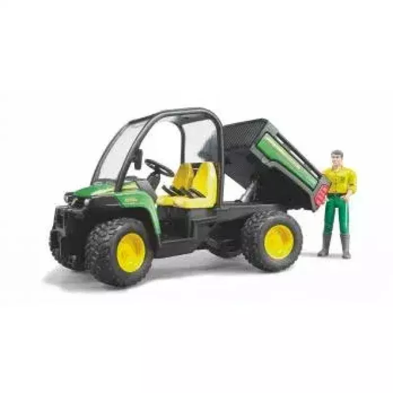 Veicolo giocattolo BRUDER John Deere Gator XUV 855D con conducente
