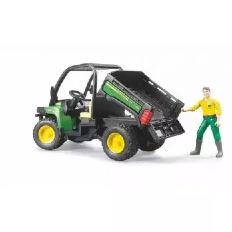 Veicolo giocattolo BRUDER John Deere Gator XUV 855D con conducente