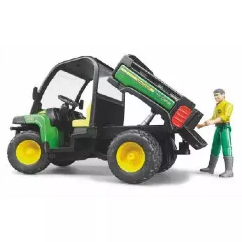 Veicolo giocattolo BRUDER John Deere Gator XUV 855D con conducente