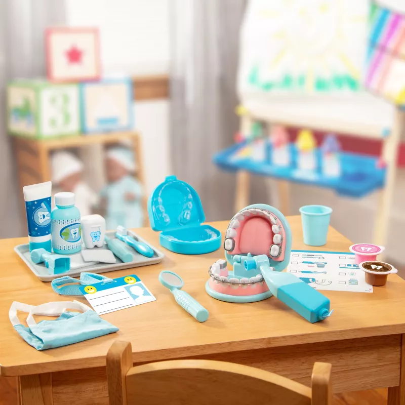 Set giocattolo dentista Spinmaster Melissa & Doug Super Smile Dentist, adatto dai 3 anni, multicolore