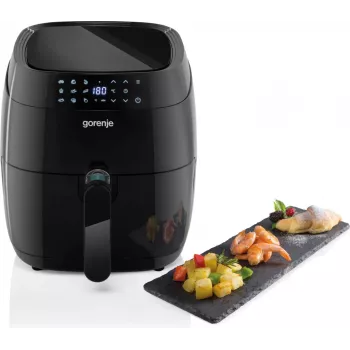Friggitrice ad aria Gorenje AF1409DB — capacità 3,2 L, 1400 W, display LED, temperatura min. 90 °C, nero
