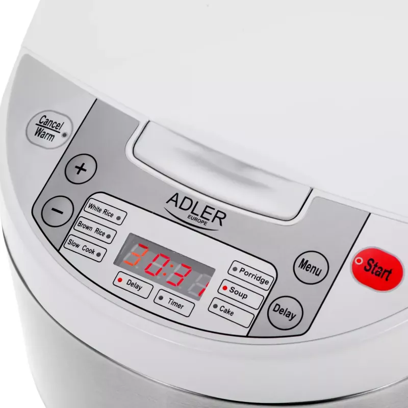 Multicooker Adler AD 6420 — 700 W, capacità 3,25 L, 6 programmi programmabili, display LED