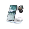 CANYON WS-303 supporto di ricarica wireless Qi 3 in 1, 15 W, bianco (CNS-WCS303W)
