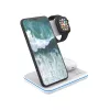 CANYON WS-303 supporto di ricarica wireless Qi 3 in 1, 15 W, bianco (CNS-WCS303W)