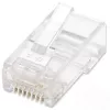 Techly IWP-JAR-C5RTY Connettore a filo RJ45 trasparente