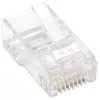 Techly IWP-JAR-C5RTY Connettore a filo RJ45 trasparente