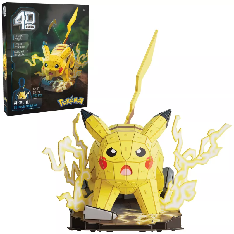 Spin Master 4D Build Pokémon Pikachu modellino da montare, dai 12 anni