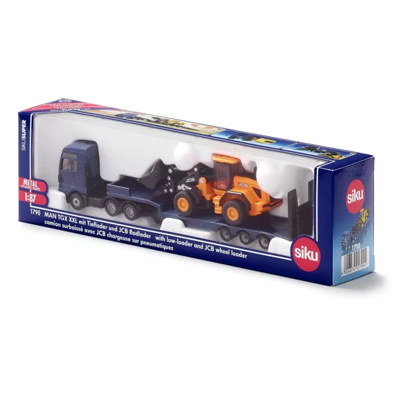 Veicolo giocattolo camion Siku 1790 metallo e plastica, età consigliata 3+, nero/blu/giallo
