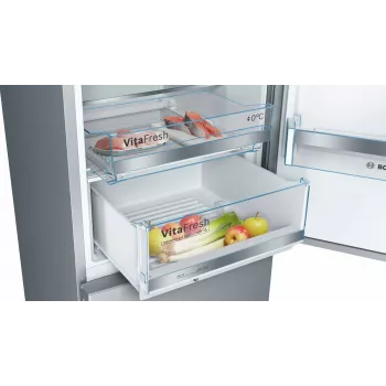 Bosch Serie 6 KGE39AICA frigorifero-congelatore combinato a libera installazione 343 L acciaio inox