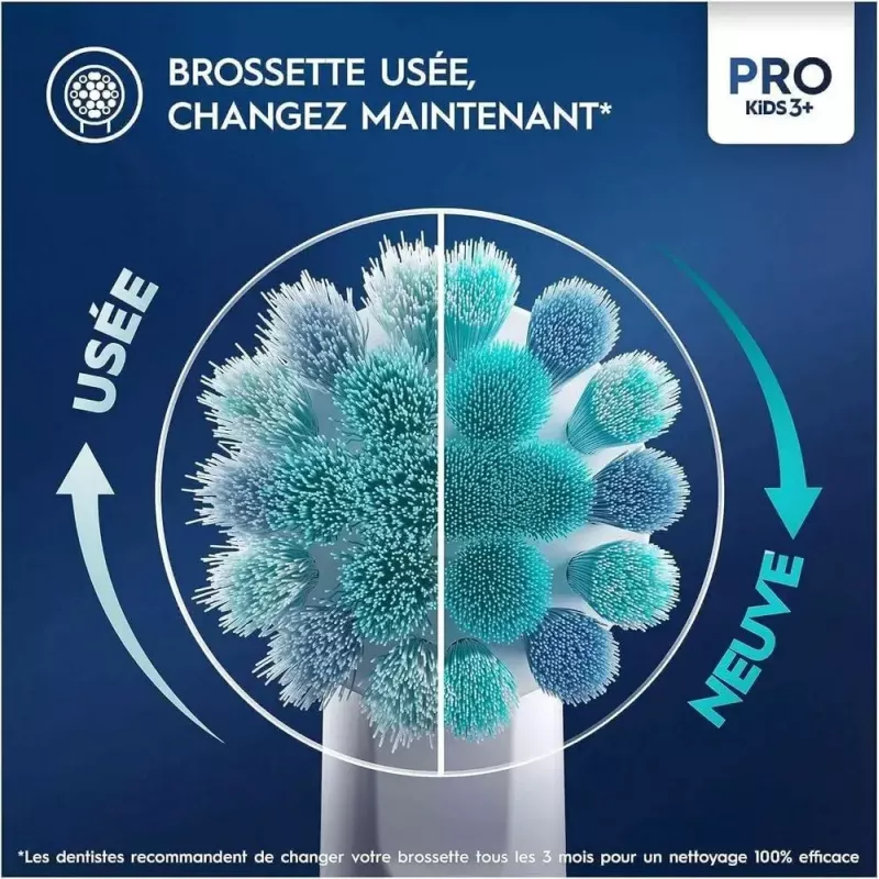 Oral-B Kids Pro Kids3+ 4 pz. multicolore, bianco