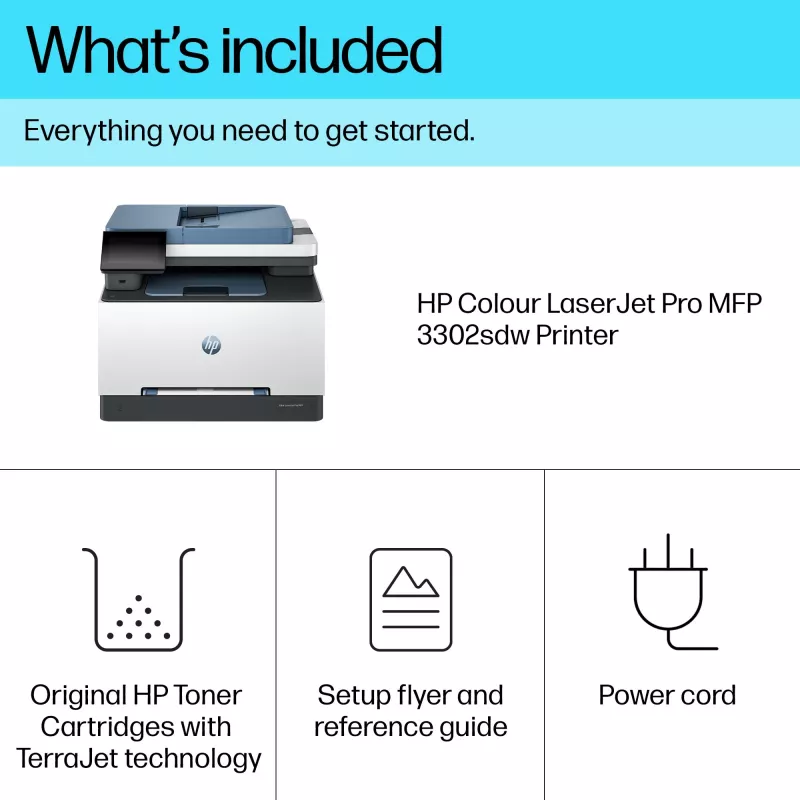 Stampante multifunzione HP Color LaserJet Pro MFP 3302sdw laser a colori
