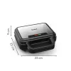 Sandwich maker Tefal SW383D10 700 W nero, acciaio inox