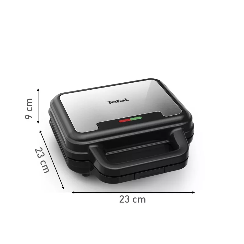 Sandwich maker Tefal SW383D10 700 W nero, acciaio inox