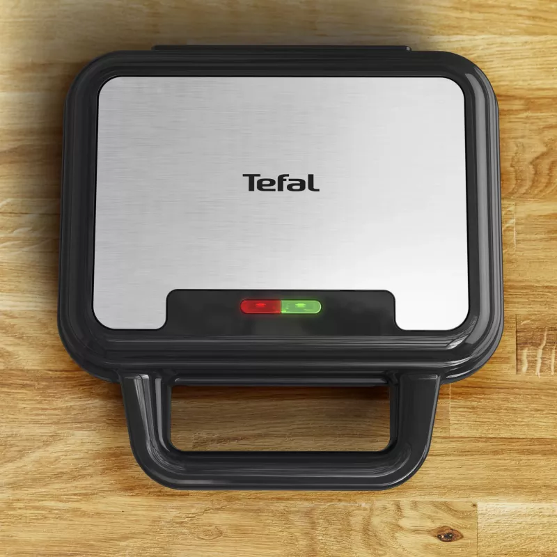 Sandwich maker Tefal SW383D10 700 W nero, acciaio inox