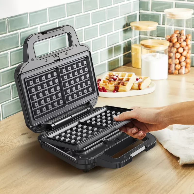 Sandwich maker Tefal SW383D10 700 W nero, acciaio inox
