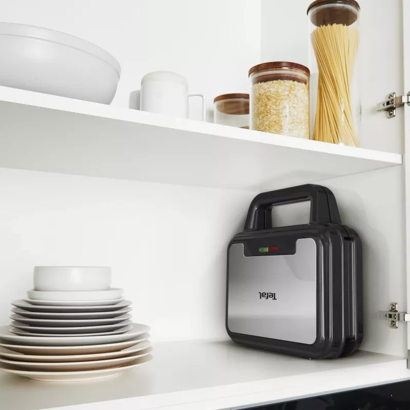 Sandwich maker Tefal SW383D10 700 W nero, acciaio inox