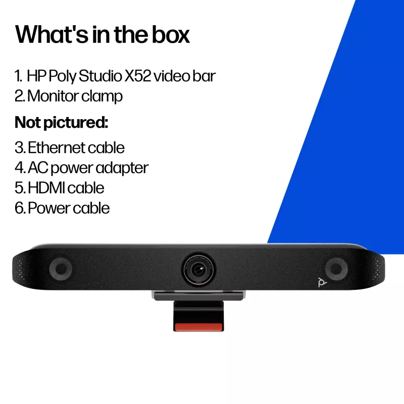 Sistema di videoconferenza di gruppo POLY Studio X52 4K Ultra HD 60 fps