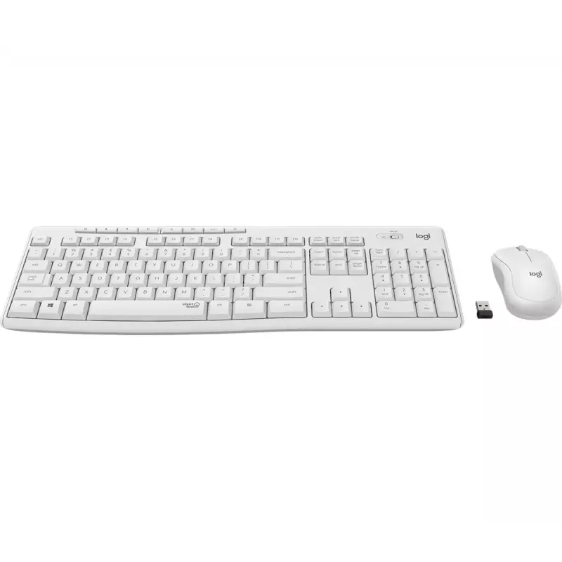 Combo tastiera e mouse wireless Logitech MK295 Silent