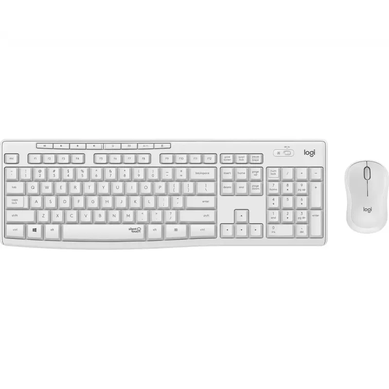 Combo tastiera e mouse wireless Logitech MK295 Silent