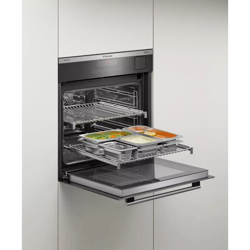 Electrolux PKKS8 Set cestello per cottura a vapore, acciaio, 4 pezzi