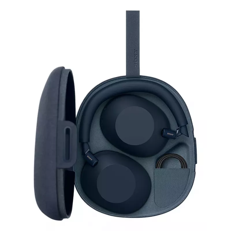 Sony WH-1000XM6 WH1000XM6L.CE7 cuffie circumaurali con microfono, cablate e wireless, Bluetooth, USB-C, cancellazione attiva del rumore, Hi-Res, LDAC, 4-40.000 Hz, blu