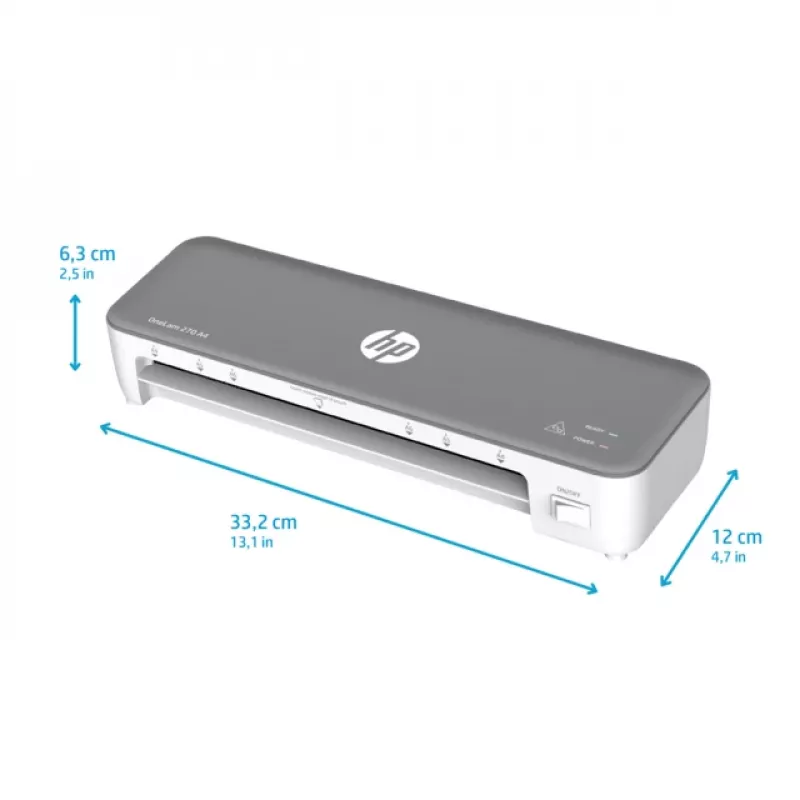 Plastificatrice a caldo HP OneLam 270 A4 270 mm/min grigio, bianco