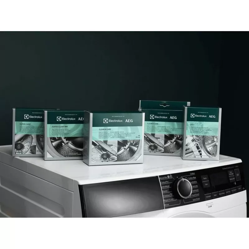 Polvere anticalcare e sgrassante Electrolux M2GCP121 per lavastoviglie e lavatrice, 12 pz.