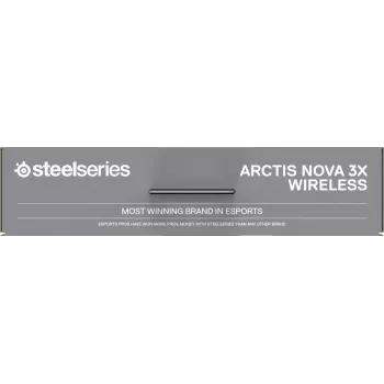 Headset STEELSERIES Arctis Nova 3X Wireless — headset over-ear binaurale, Bluetooth 5.3, RF 2,4 GHz, batteria ricaricabile 40 h, USB-C