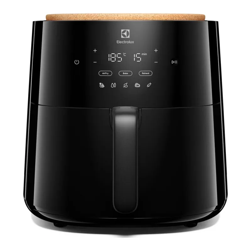 Friggitrice ad aria calda Electrolux EAF7B – 6,8 L, 1800 W, comandi touch, 8 programmi, max. 200 °C, nero