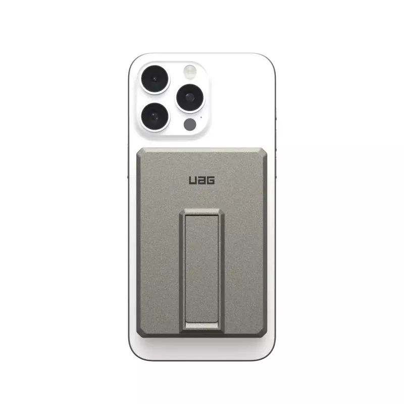 Urban Armor Gear 9B4417113636 Ultra Slim Rugged power bank wireless magnetico, 5000 mAh, 20 W, titanio