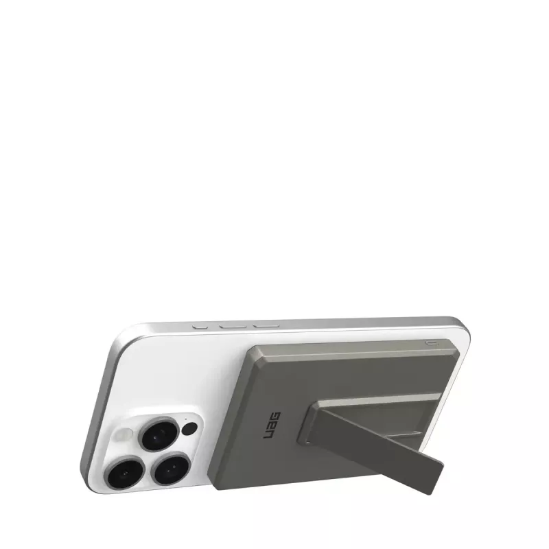 Urban Armor Gear 9B4417113636 Ultra Slim Rugged power bank wireless magnetico, 5000 mAh, 20 W, titanio