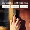 Serratura smart per porta SwitchBot Keypad Touch — accesso con codice e impronta digitale, nero, batterie CR123A, wireless, 38×36×112 mm