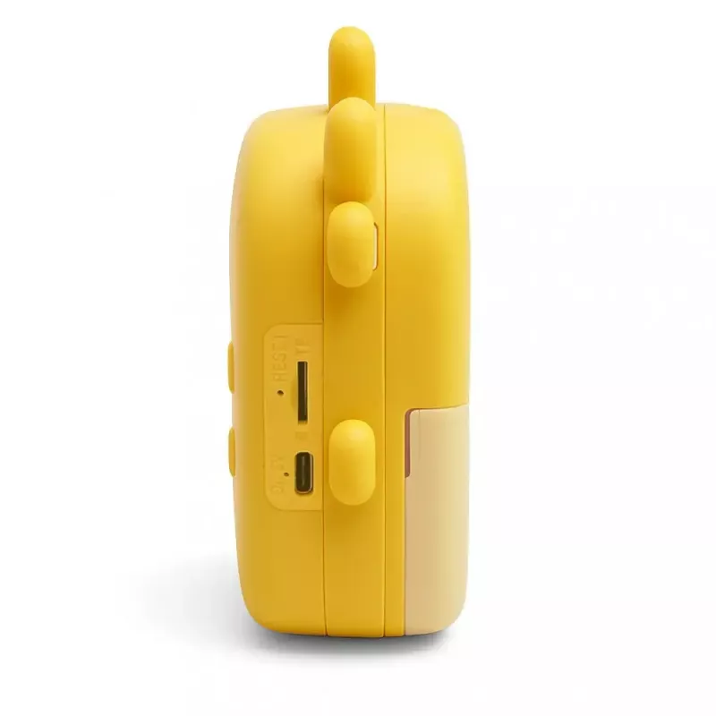 Fotocamera digitale per bambini MEDIA-TECH SNAPI MT4108 — 8 MP interpolati, LCD 1280x720, 1000 mAh, USB-C, slot microSD, giallo