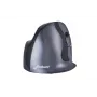 BakkerElkhuizen Evoluent D Small Wireless, per destrimani, design verticale, laser, RF Wireless, 3200 DPI, nero
