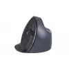 BakkerElkhuizen Evoluent D Small Wireless, per destrimani, design verticale, laser, RF Wireless, 3200 DPI, nero