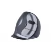 BakkerElkhuizen Evoluent D Small Wireless, per destrimani, design verticale, laser, RF Wireless, 3200 DPI, nero