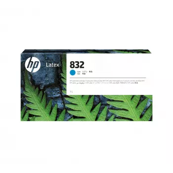 Cartuccia d'inchiostro HP 832 ciano 1 L, a base latex, 1000 ml, confezione singola