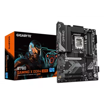 Scheda madre GIGABYTE B760 GAMING X DDR4 GEN5 – supporta CPU Intel Core di 14ª generazione, VRM 8+1+1 fasi, fino a 5333 MHz DDR4 (OC), 3x PCIe 4.0 M.2, 2,5 GbE LAN, USB 3.2 Gen 2