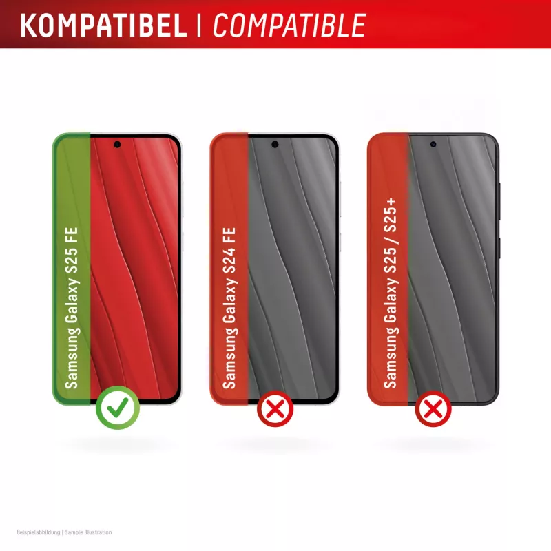 Set Displex Real Glass + custodia per Samsung Galaxy S25 FE, 02204