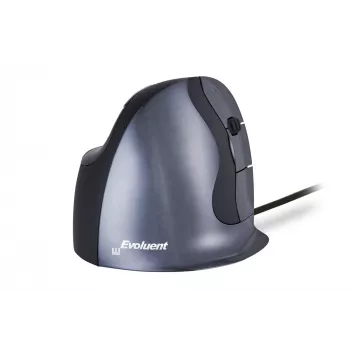 BakkerElkhuizen Evoluent D Medium, per destrorsi, design verticale, laser, USB Type-A, 3200 DPI, nero
