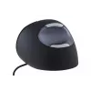 BakkerElkhuizen Evoluent D Medium, per destrorsi, design verticale, laser, USB Type-A, 3200 DPI, nero