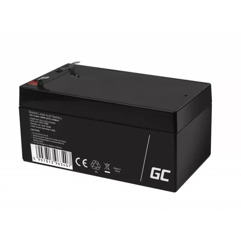 Batteria Green Cell AGM43 parte per modellismo radiocomandato nero