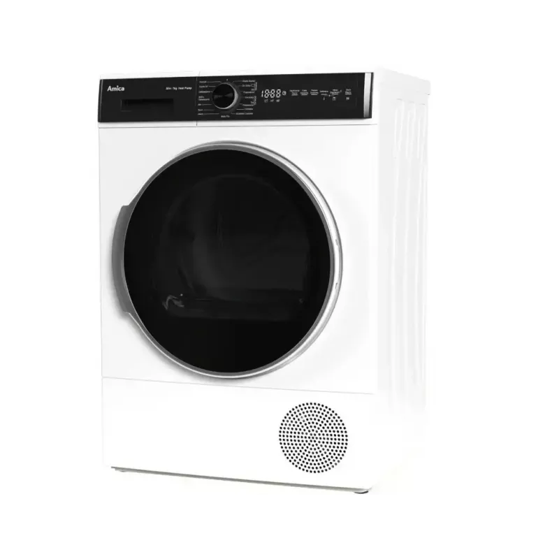 Asciugatrice AMICA AD3S72LHB(E) 7 kg, a libera installazione, a carica frontale, display LED, controllo elettronico, bianco