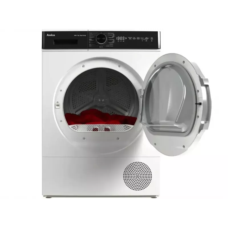 Asciugatrice AMICA AD3S72LHB(E) 7 kg, a libera installazione, a carica frontale, display LED, controllo elettronico, bianco