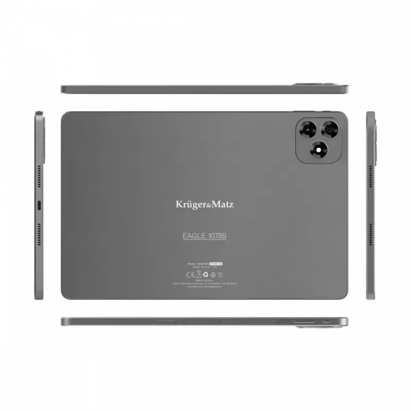 Kruger & Matz Krüger&Matz KM1078S tablet 8 GB RAM 256 GB Octa-Core (10,95) Wi-Fi 5 (802.11ac) Android 15