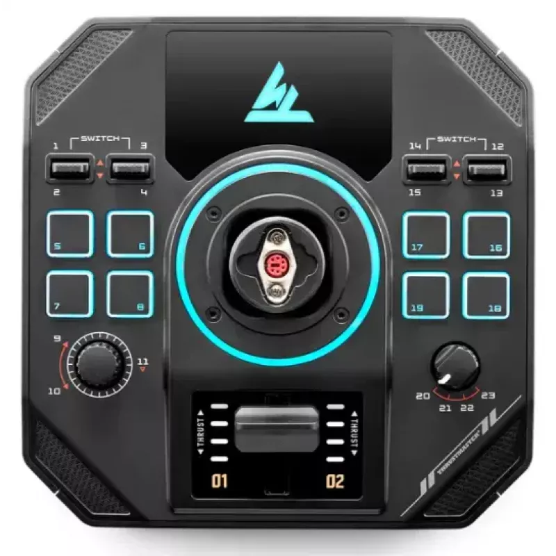 Thrustmaster Sol-R 4 HOTAS nero USB joystick + leva di controllo motore analogico / digitale PC