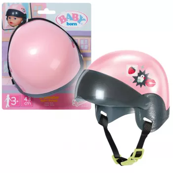 Casco per bambole ZAPF BABY born E-Scooter 43 cm — tessuto/plastica, multicolore, età 3–12