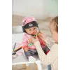 Zapf Creation BABY born 835937 E-Scooter casco per bambola, 43 cm, rosa/nero, 3+