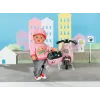 Zapf Creation BABY born 835937 E-Scooter casco per bambola, 43 cm, rosa/nero, 3+