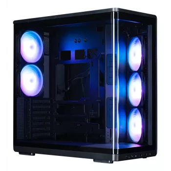 Case PC Midi Tower ZALMAN P60 nero — ATX/Mini-ITX, vetro temperato, 3 ventole da 120 mm laterali + 2 da 120 mm posteriori, 290×475×478 mm